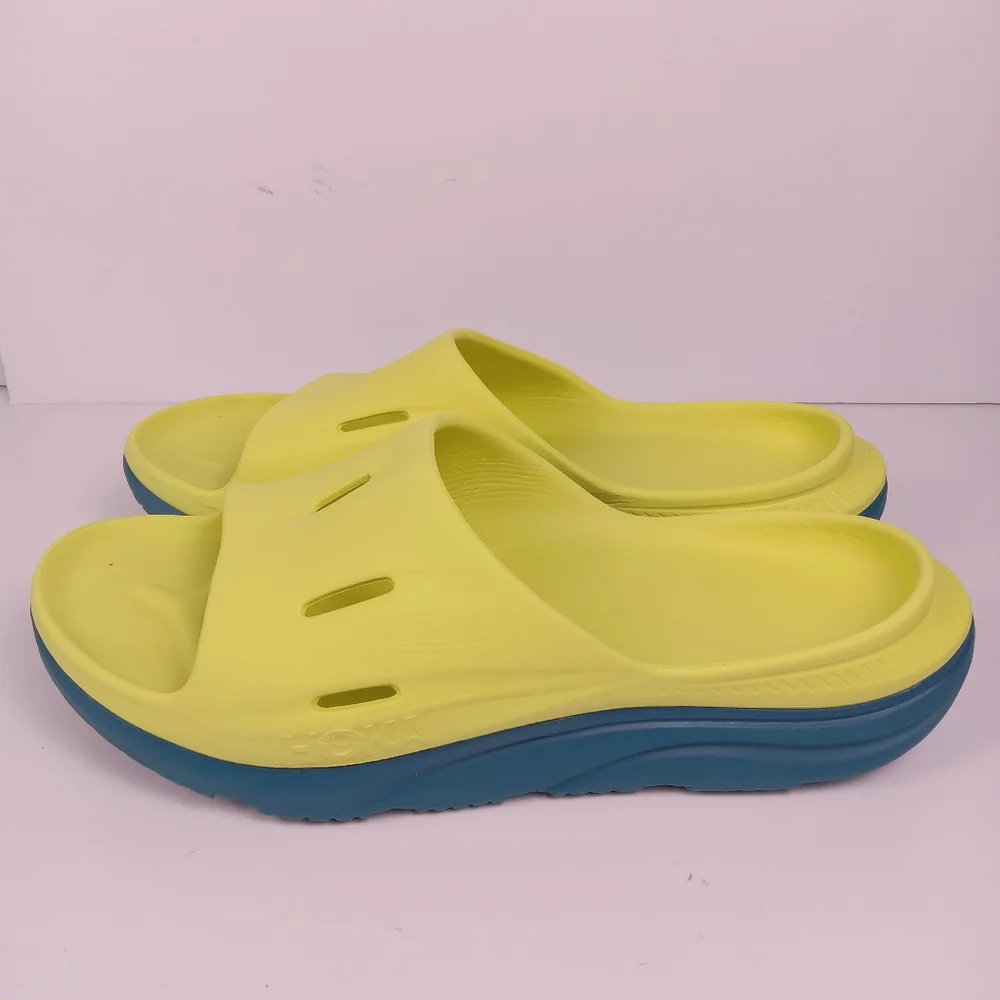 HOKA Ora Recovery Slide 3 Dual-Density Cushioned Breathable Sandals Mens Size 12